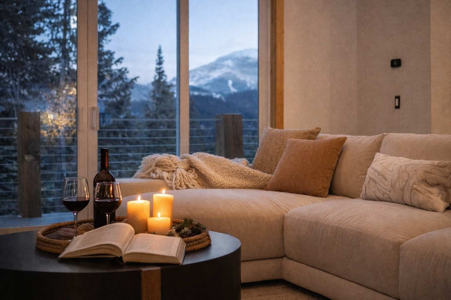 Smart TV, fireplace, video games, table football