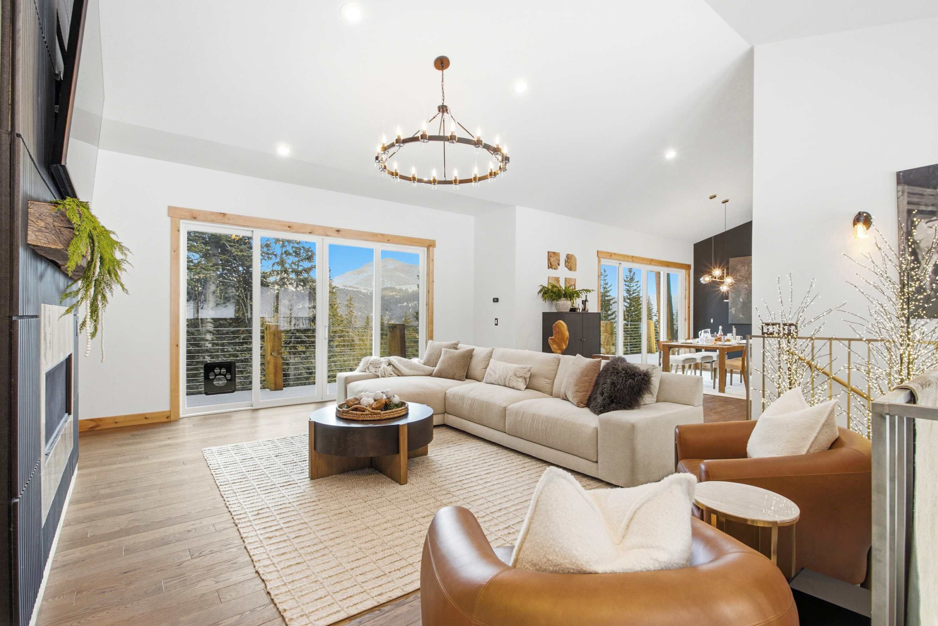 Smart TV, fireplace, video games, table football