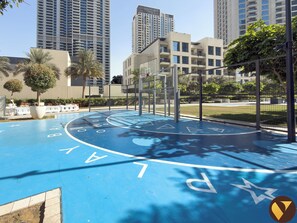 Apartemen Mewah, balkon, pemandangan kanal | Pemandangan taman