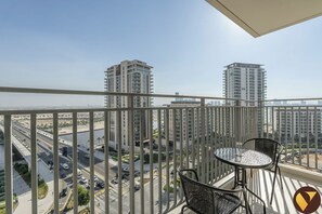 Luxury Apartment, Balcony, Canal View | Balcony - Vogue | Icon Bay Creek Harbour | Waterfront Living (Dubai)