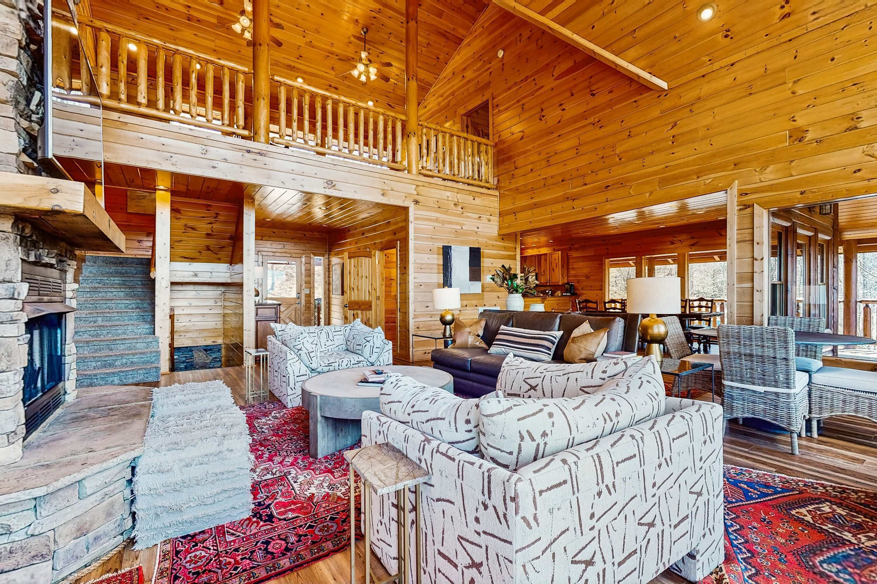 TV, fireplace, foosball, offices