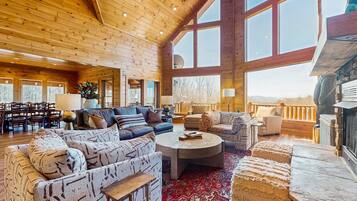 TV, fireplace, foosball, offices