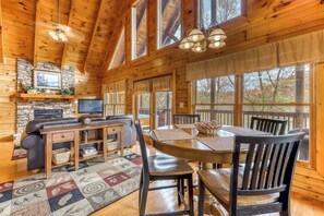 TV, fireplace, DVD player, offices