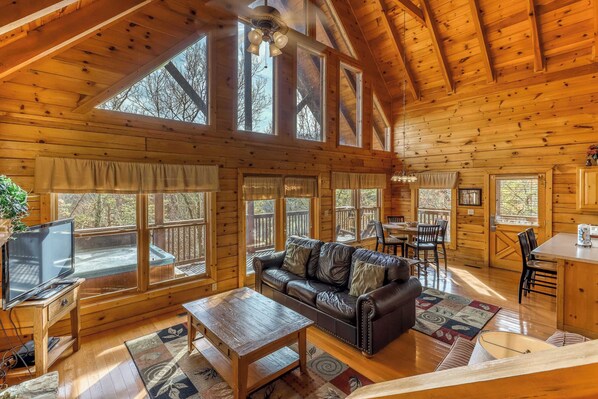 TV, fireplace, DVD player, offices