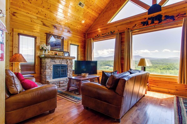 TV, fireplace, offices