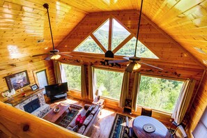 TV, fireplace, offices