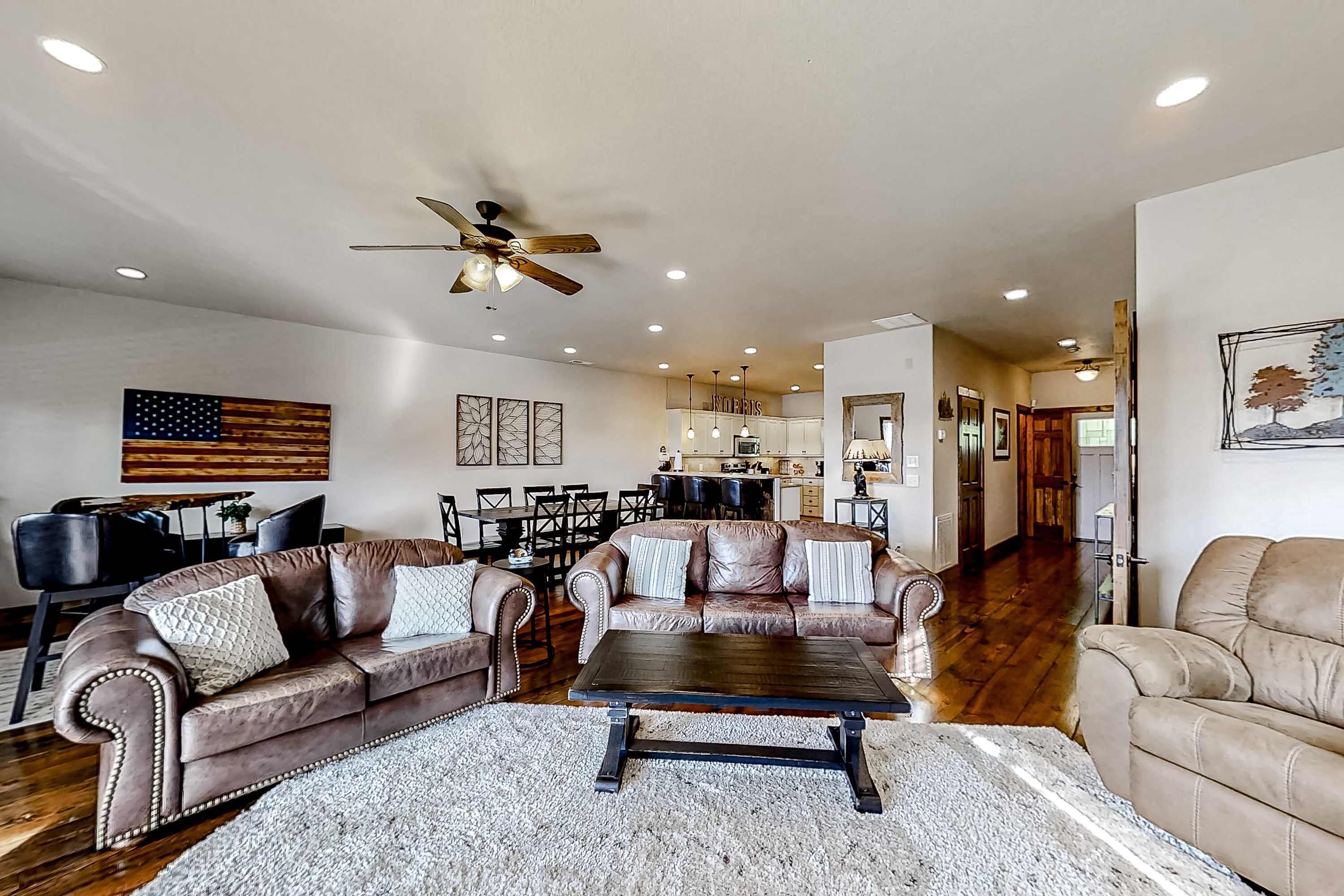 TV, fireplace, DVD player, offices