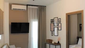 Junior-Suite | Verdunkelungsvorhänge, schallisolierte Zimmer, Bügeleisen/Bügelbrett