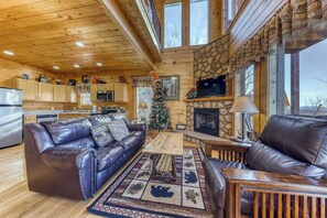 TV, fireplace, DVD player, stereo