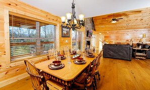 Dining - Luxe Mtn View Cabin, Sleeps 10, Hot Tub, Game Room (Gatlinburg)