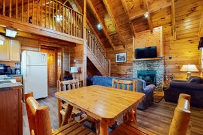 Interior - Log Cabin, for 6, Hot Tub, Pool Access, Near Parkway (Pigeon Forge)