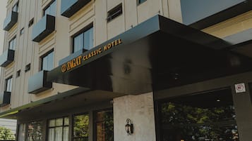 Voorkant van accommodatie