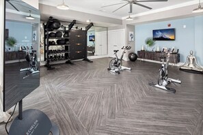 Fitness facility - Landing | Modern 1BD, Pool, Game Room (Charlotte)