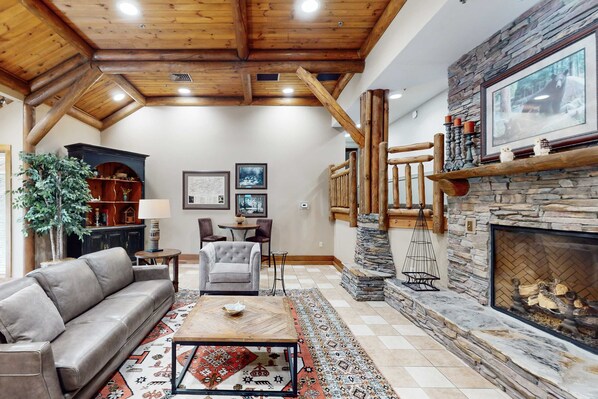 TV, fireplace, DVD player, offices