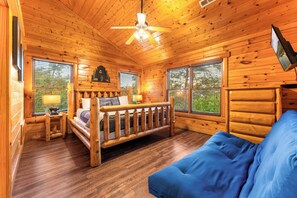 12 bedrooms, iron/ironing board, WiFi, bed sheets - Large Group Cabin for 60, Two Hot Tubs , Theater and Game Room, Resort Pool (Pigeon Forge)