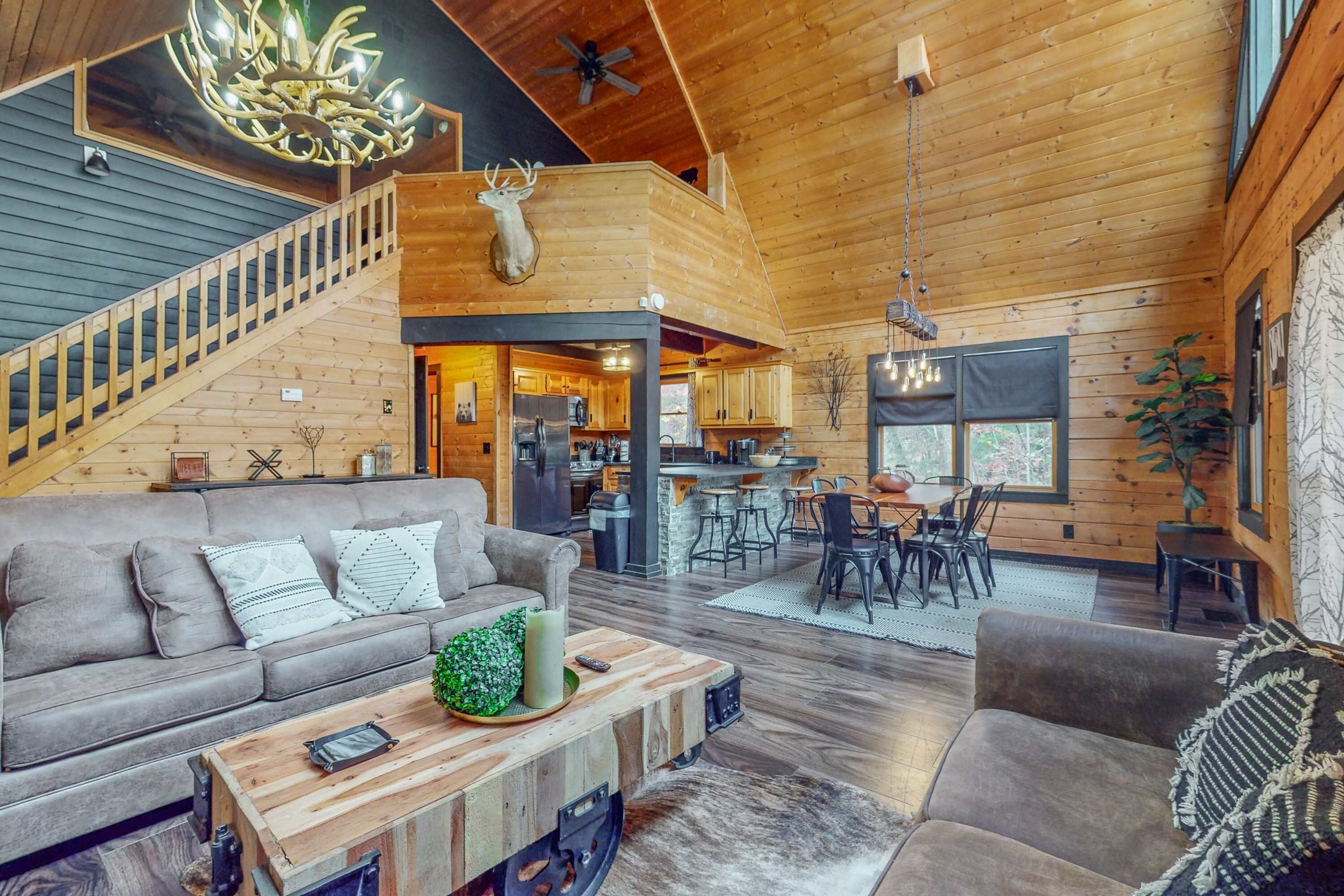 TV, fireplace, offices