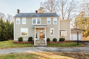 Exterior - Spacious Retreat with Game Room and Fire Pit (Norwalk)