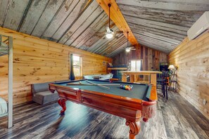Games room - Private Hot Tub | Mountain Views | Game Room | 3 Pools | Family-Friendly Smoky Mountain Cabin (Gatlinburg)