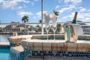 Pool - Villa Change of Life | Waterfront Retreat • Pool & Spa • Near Tarpon Point Marina (Cape Coral)