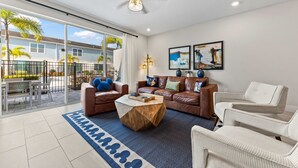 Living area - Poolside Retreat at Reunion Resort Steps from the Water & Minutes to Disney (Kissimmee)