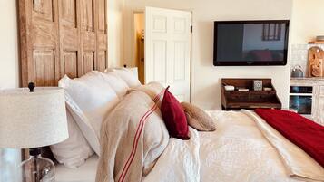 Desk, iron/ironing board, travel crib, free WiFi