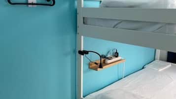 Laptop workspace, soundproofing, WiFi (free), bed sheets