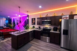 Microwave, oven, stovetop, dishwasher