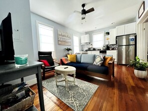 TV, fireplace - 1 Bedroom | Cozy Lounge | Spacious (Catskill)