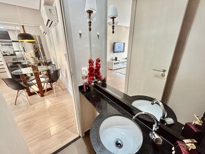 Interior - SHB - Complete leisure with pool, sauna at Gonzaga (Santos)