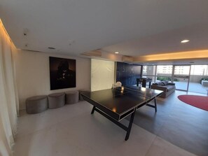 Games room - SHB - Complete leisure with pool, sauna at Gonzaga (Santos)