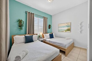 2 bedrooms, desk, iron/ironing board, travel cot - Updated Condado Retreat Walk to Beach & Nightlife (San Juan)
