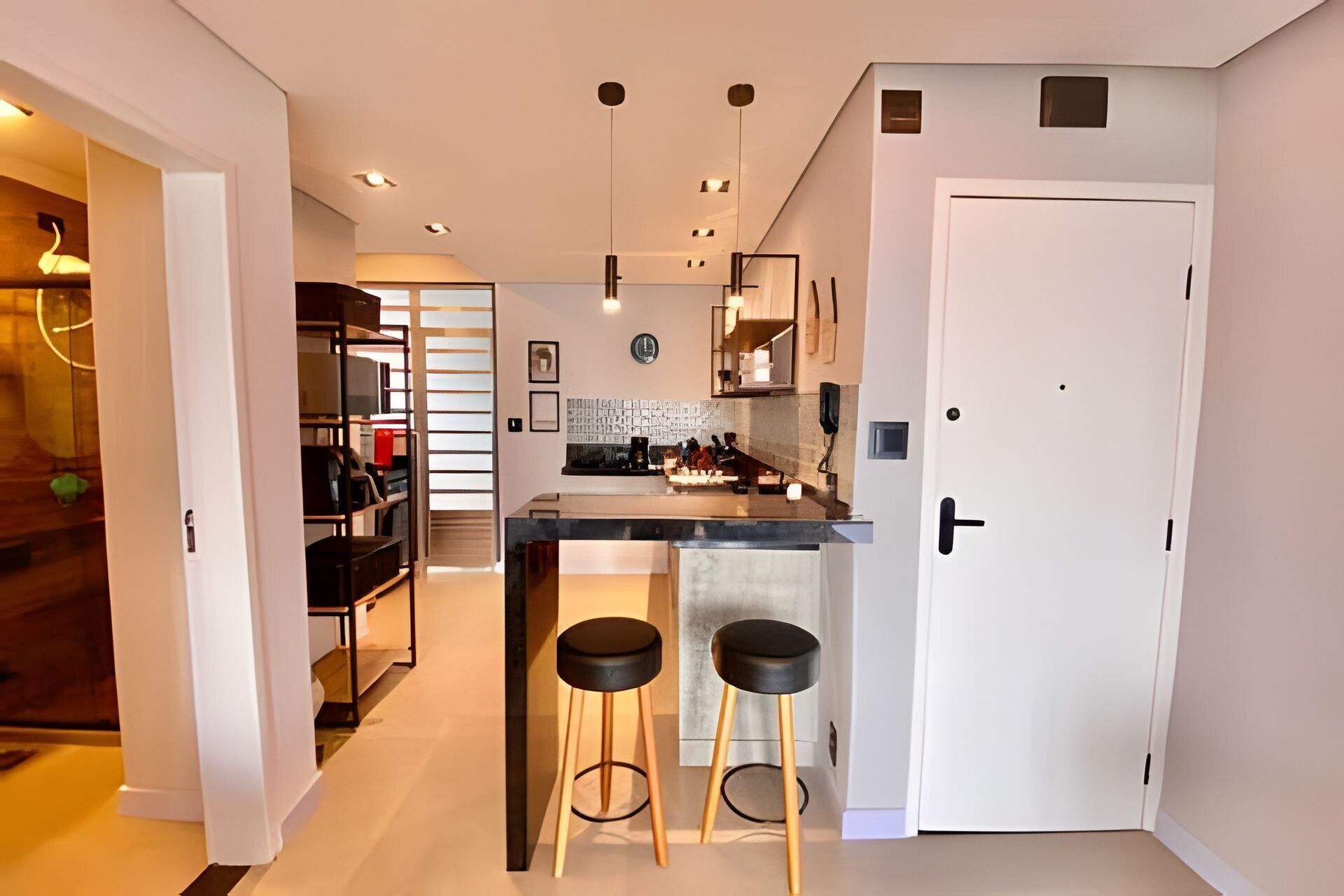 Fridge, microwave, oven, coffee/tea maker