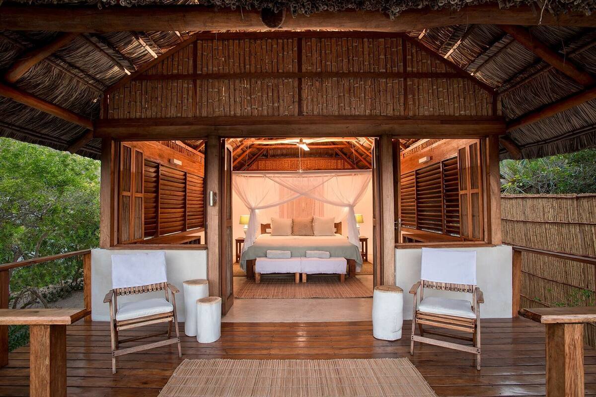 奢華木屋, 1 張特大雙人床, 海景