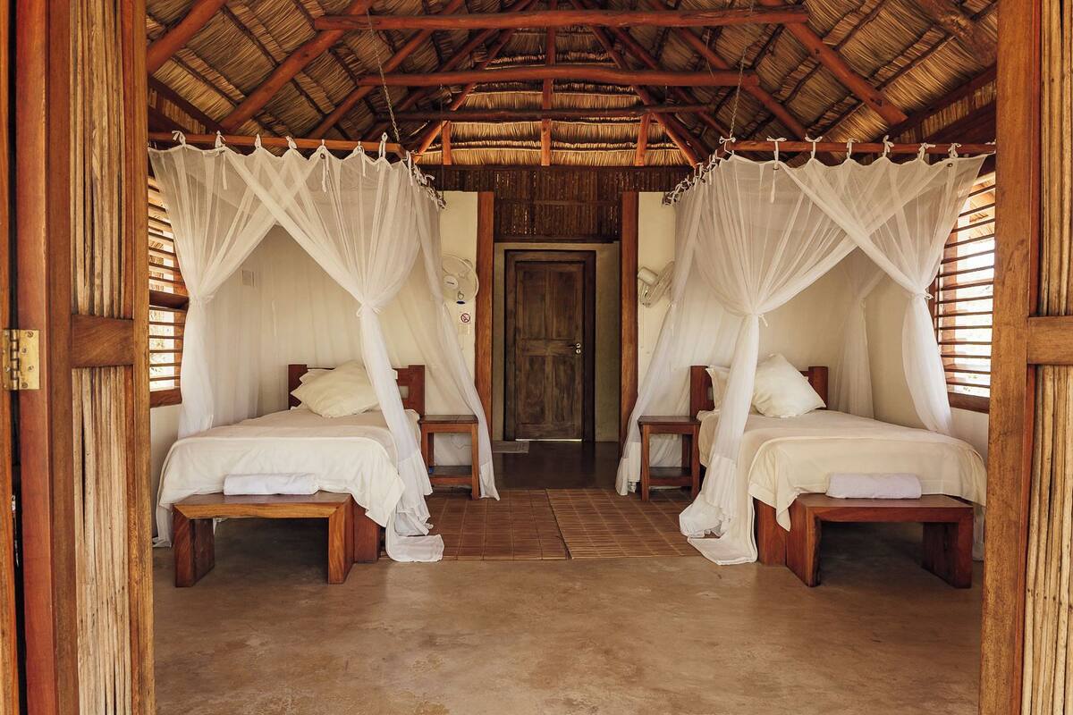 Nhà gỗ Cao cấp, nhiều giường, quang cảnh biển | Két bảo mật tại phòng, truy cập Internet không dây miễn phí