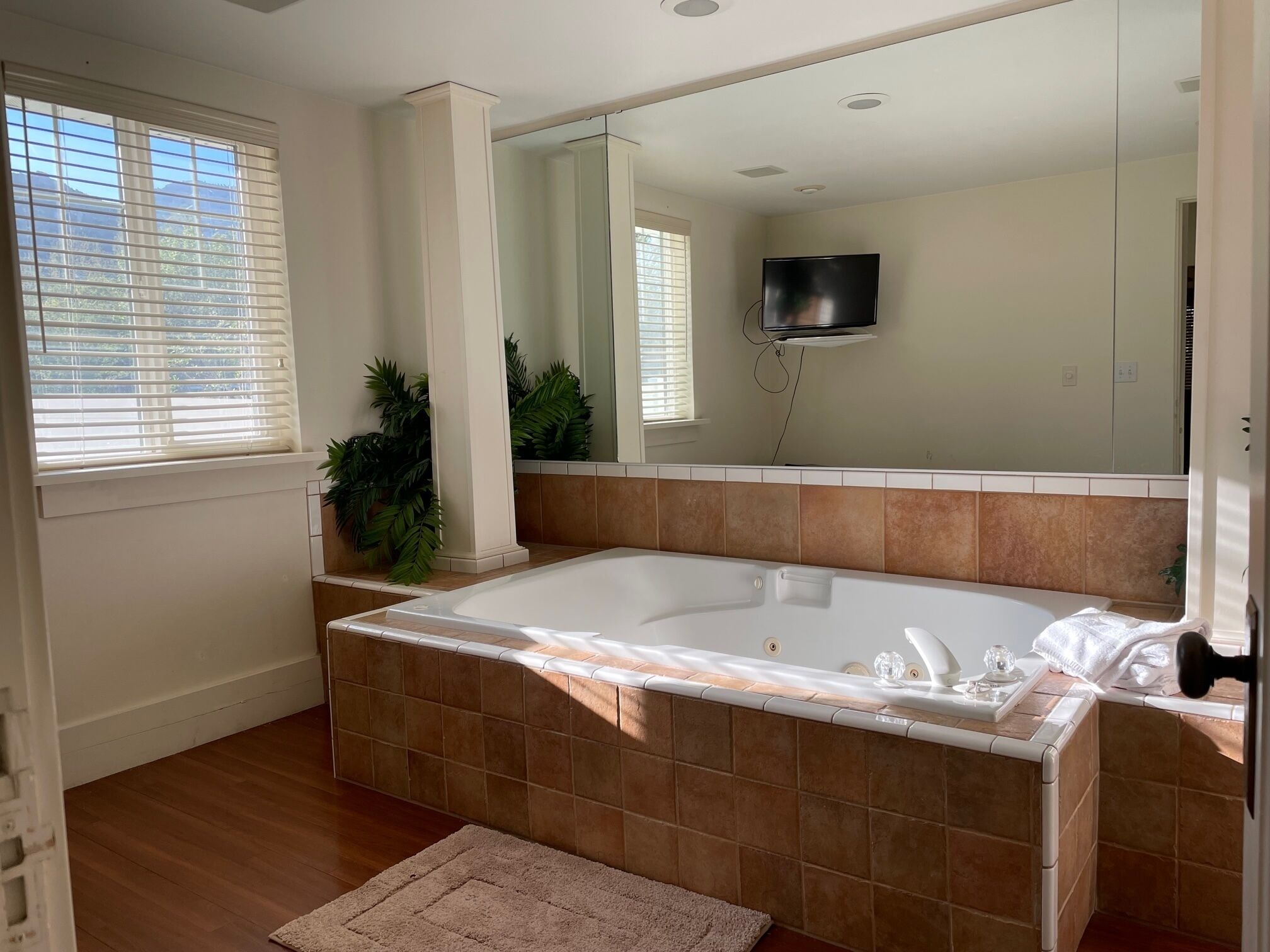 Deluxe Suite | Bathroom | Hair dryer, towels, soap, shampoo