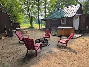 Terrace/patio - Bear Necessity Cabin Melstrand, MI (Shingleton)