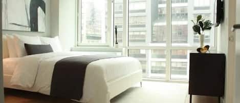 1 bedroom, iron/ironing board, bed sheets