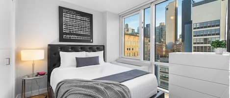 1 bedroom, iron/ironing board, bed sheets