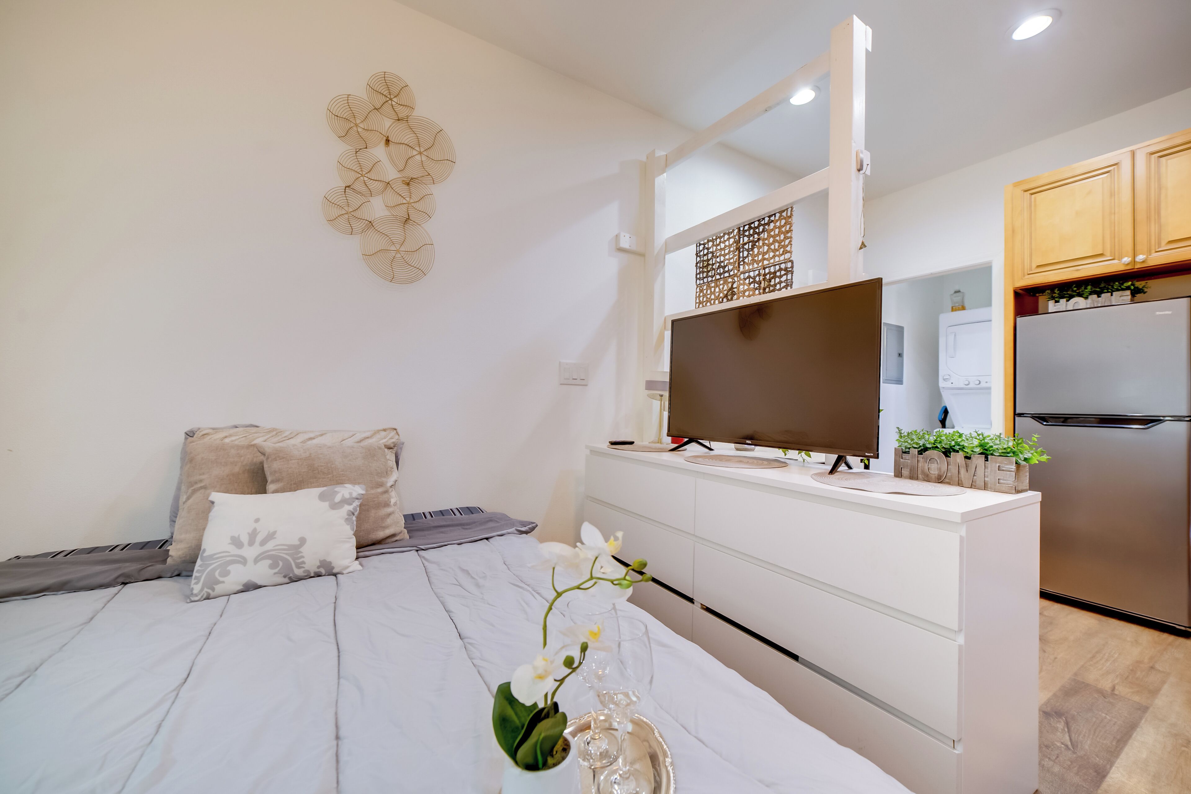 Desk, iron/ironing board, travel crib, internet