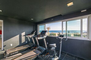 Apartment | Fitness facility - Your Stay With Comfort in a Building With a Pool and the Beach Just Steps Away in Itapua - Psps (Salvador)