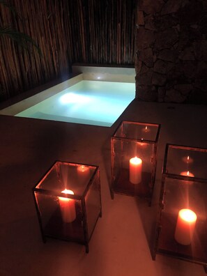 Outdoor pool - Luxury 2 BDR 2 BTH 2 Bikes Jacuzzi FibOptic WiFi close to Centro and Beach (Tulum)