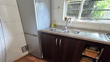 Chalet Klasik, pemandangan kebun | Dapur pribadi