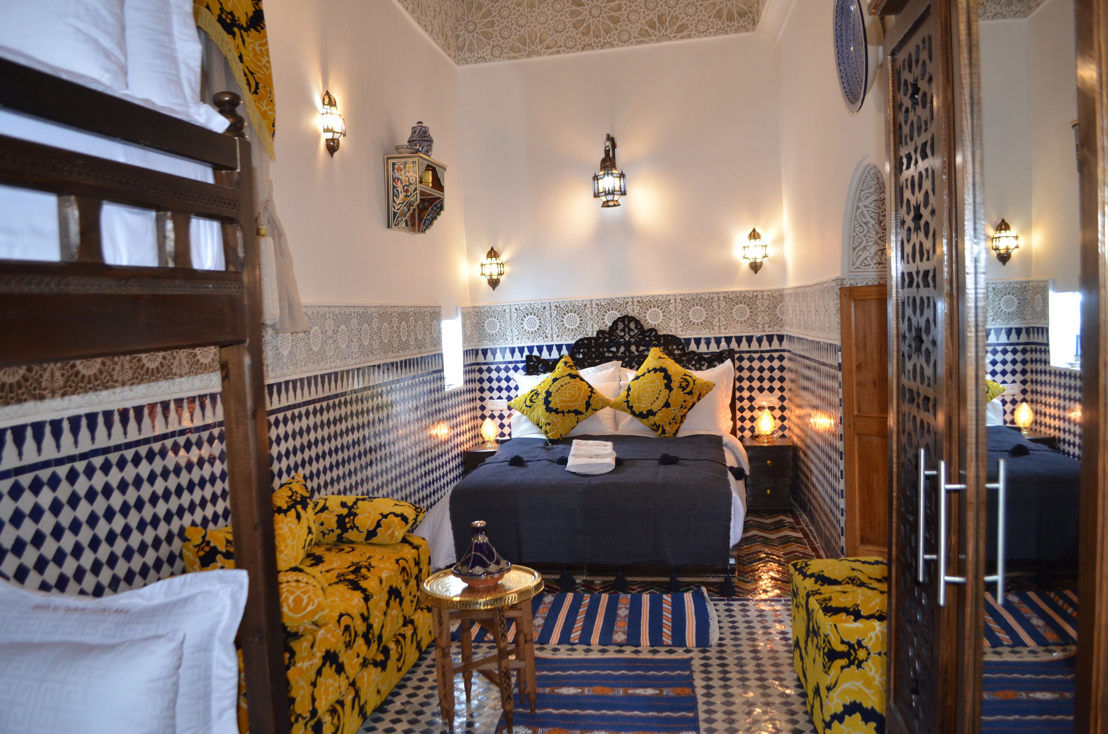 Family Quadruple Room, Park View | In-room safe, blackout drapes, soundproofing, free WiFi