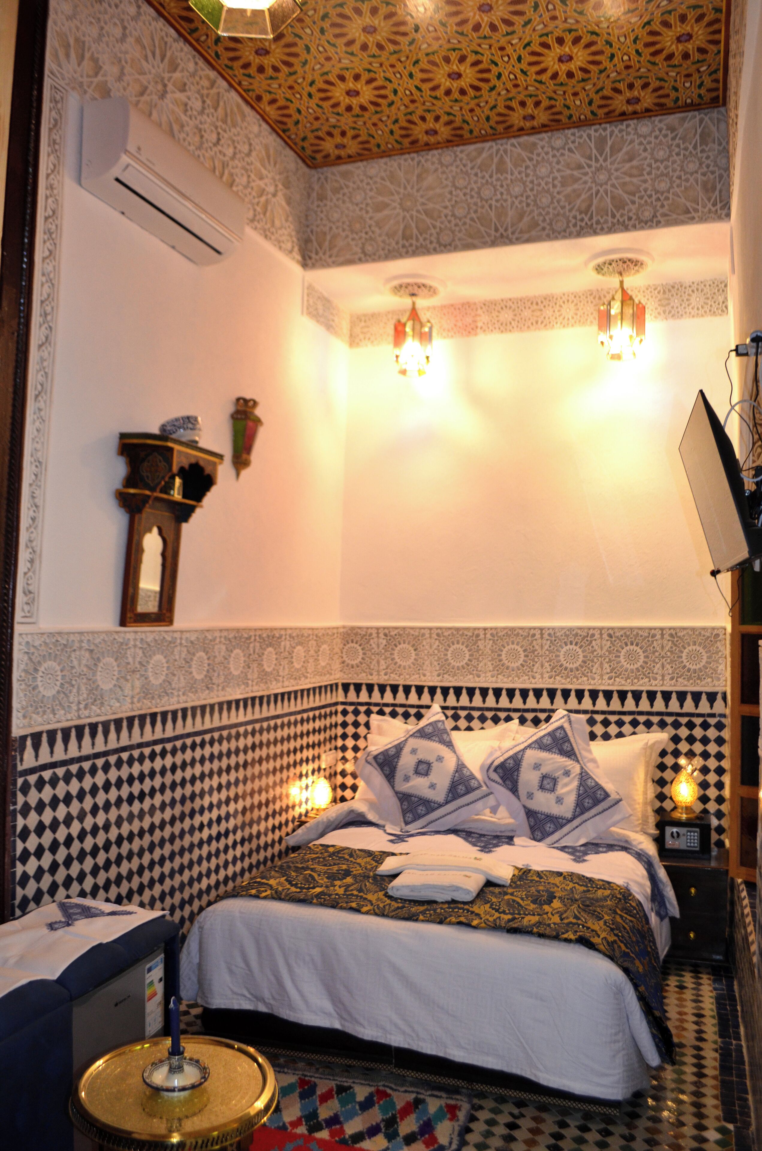 Luxury Double Room, Courtyard View | In-room safe, blackout drapes, soundproofing, free WiFi