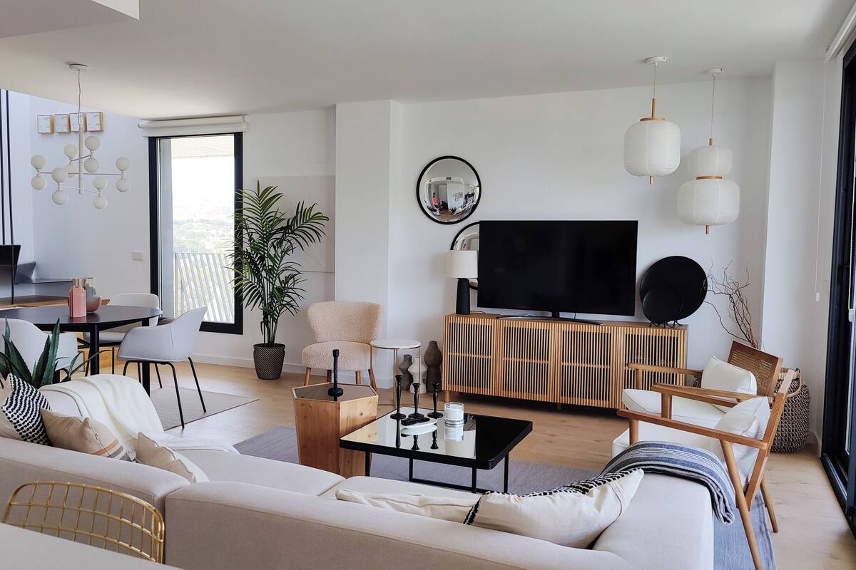 Sun & Beach Penthouse | Oppholdsområde