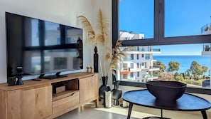 Design & Spa Apartment | Living area | 40-inch Smart TV with digital channels - Aster Apartments (Villajoyosa)