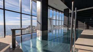 Indoor pool, seasonal outdoor pool