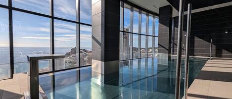 Indoor pool, seasonal outdoor pool