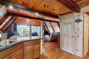Interior - Cozy A Frame Cabin, Sleep 8, Near Marina, Deck, Grill (LaFollette)