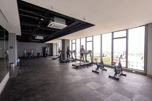 Fitness facility - Warm apartment with large balcony within walking distance of the beach and the historic center. (Cartagena de Indias)